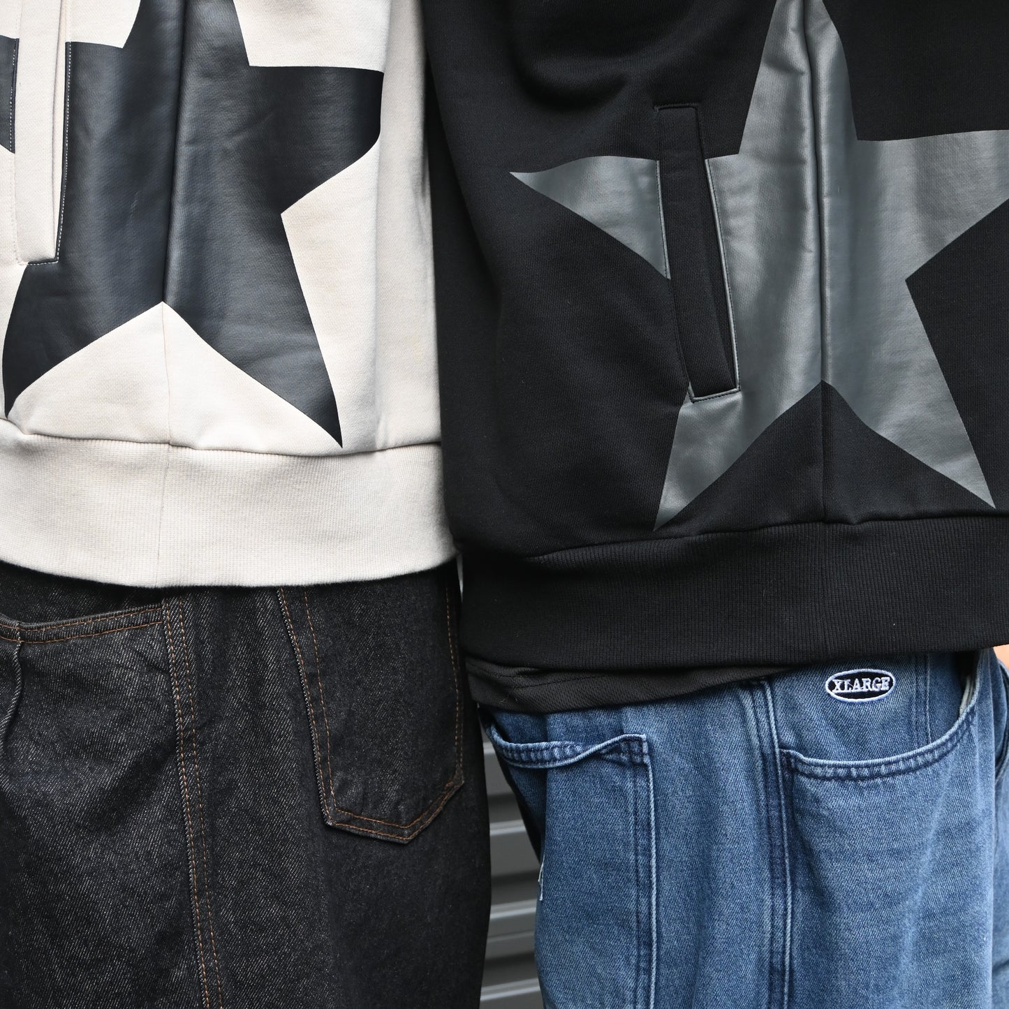 Star Hoodie BLACK-GREY